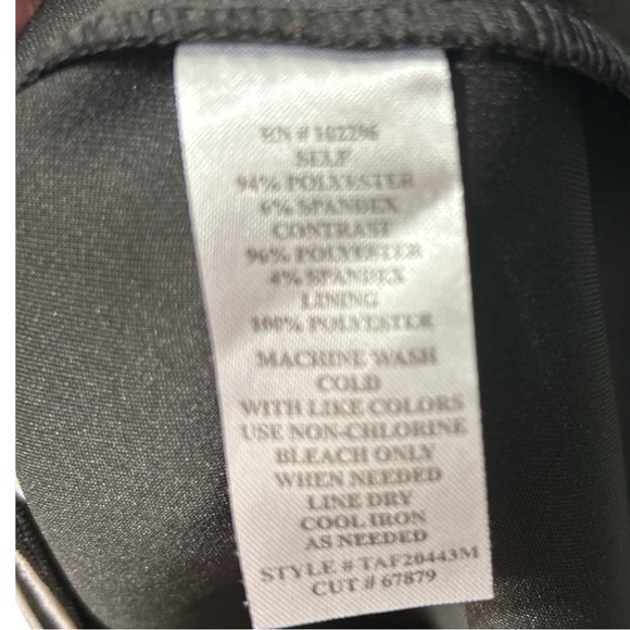 Connected Apparel Black and White Patterned Dress Size 8 - Picture 4 of 5